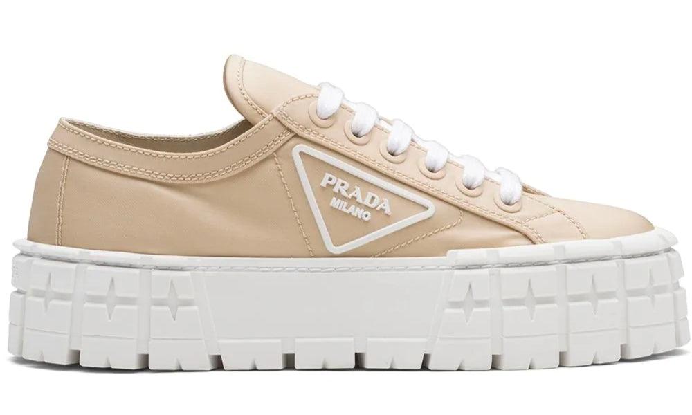 Prada Gabardine Wheel Platform 'Light Brown' - ARABIA LUXURY