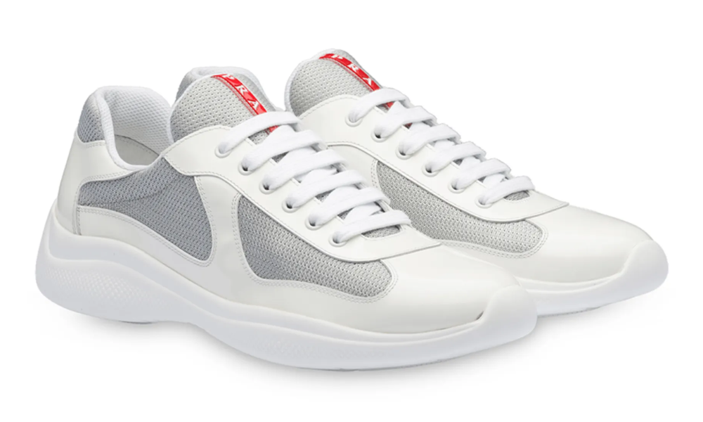 Prada America's Cup low-top sneakers "White /Silver tone" - 
