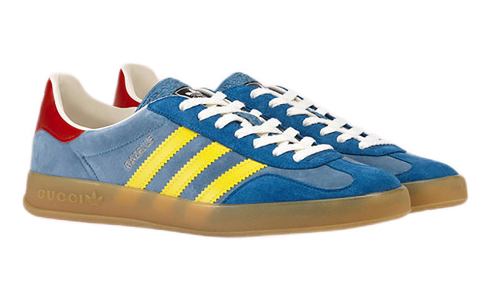 Adidas x GUCCI Gazelle 'Light Blue Suede' - ARABIA LUXURY