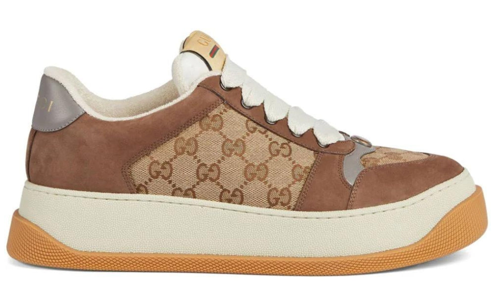 Gucci Screener GG Supreme sneakers 'brown' - ARABIA LUXURT