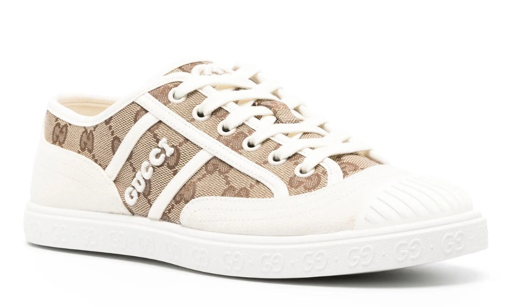 Gucci Supreme canvas sneakers "White/Beige" - ARABIA LUXURY