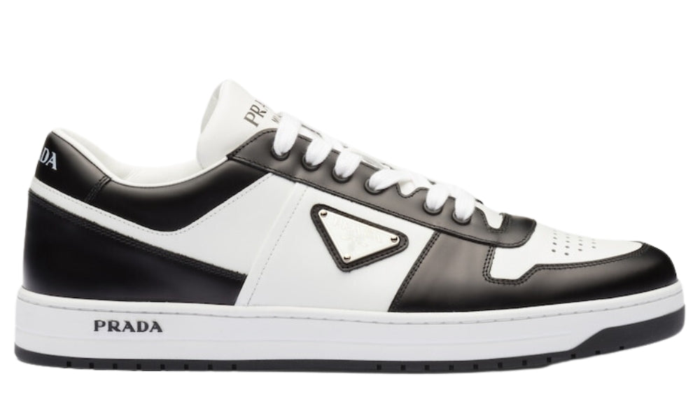 Prada Downtown Leather 'Black White' - ARABIA LUXURY