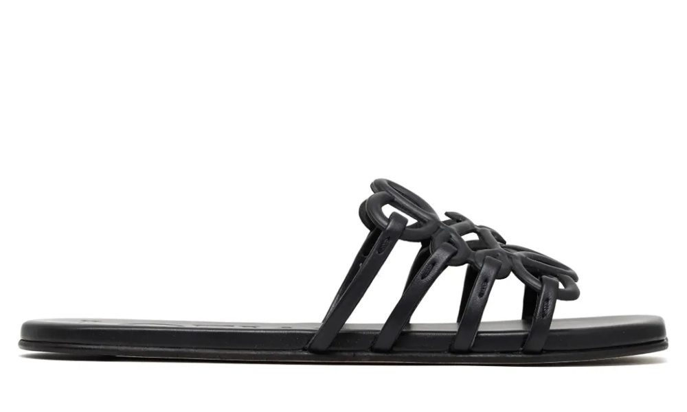Loewe Petal Anagram slides "Black" - 