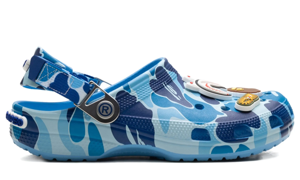 BAPE x Crocs Classic Clog 'ABC Camo - Blue' -