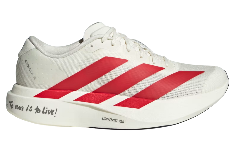 Adidas AdiZero EVO SL "Off White / Better Scarlet / Core Black" - 