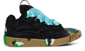 Gallery Dept. x Lanvin Curb Sneakers 'Paint Drip - Black' - ARABIA LUXURY