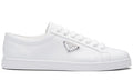 Prada Brushed Leather Sneaker 'White' - ARABIA LUXURY