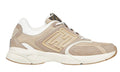 Fendi faster training shoes Beige nubuck leather low-top shoes - ARABIA LUXURY