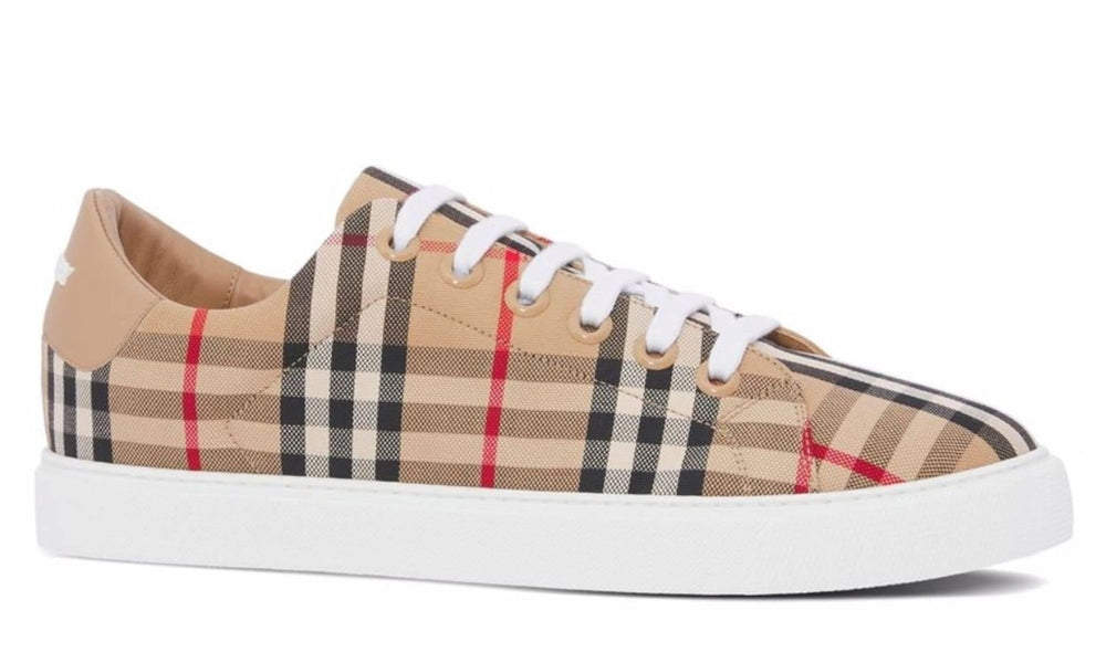 Burberry Vintage Check lace-up sneakers - ARABIA LUXURY