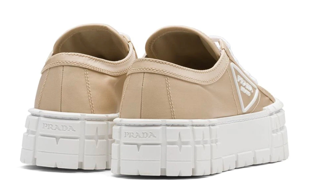 Prada Gabardine Wheel Platform 'Light Brown' - ARABIA LUXURY