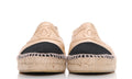 CHANEL Lambskin CC Espadrilles 40 'Beige Black' - ARABIA LUXURY