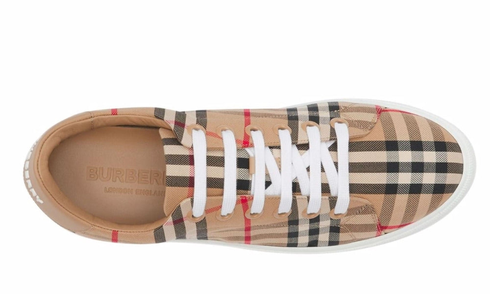 Burberry Vintage Check lace-up sneakers - ARABIA LUXURY