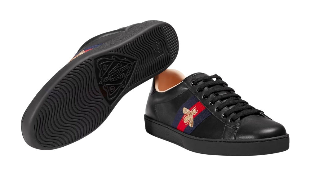 Gucci Ace Embroidered 'Black Bee' - ARABIA LUXURY