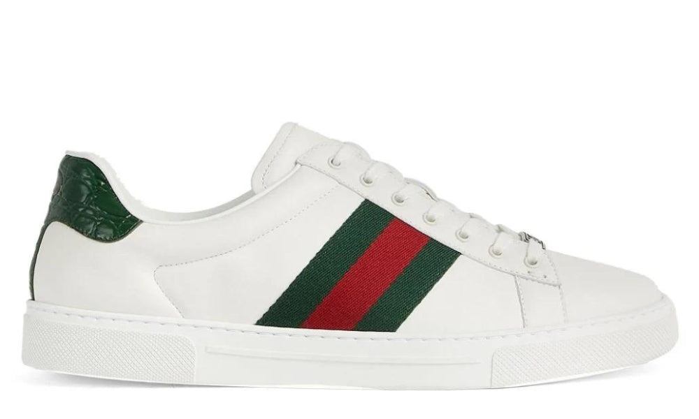 Gucci Ace Leather 'White' - ARABIA LUXURY