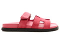 HERMES Suede Goatskin Womens Chypre Sandals 38 Rose Aphrodite - ARABIA LUXURY