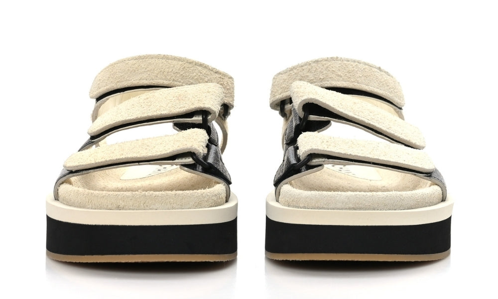 CHANEL Suede Calfskin Velcro "Ivory" - ARABIA LUXURY