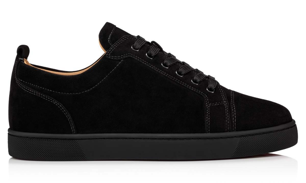 Christian Louboutin Louis Junior Flat 'Black Suede' -