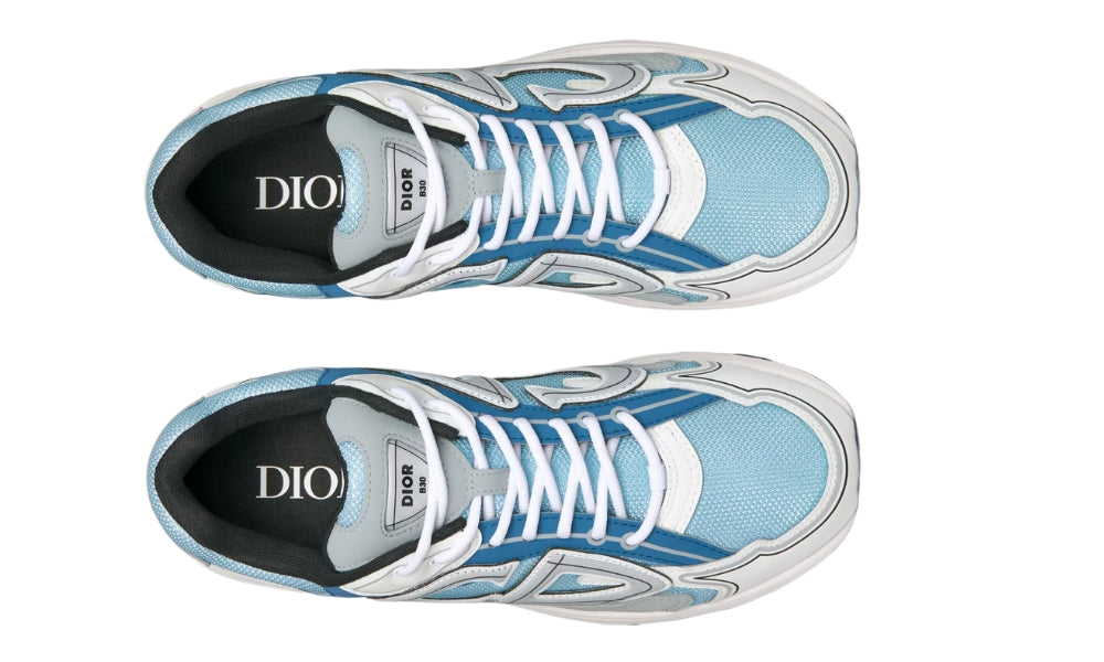 Dior B30 Light Blue Mesh and Blue, Gray and White Technical Fabric - ARABIA LUXURY