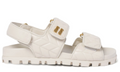 Miu Miu matelassé logo-plaque sandals 