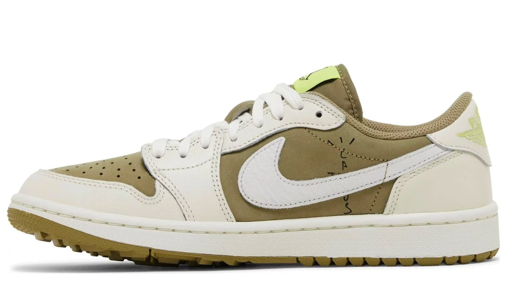 Travis Scott x Air Jordan 1 Low Golf 'Neutral Olive' - ARABIA LUXURY