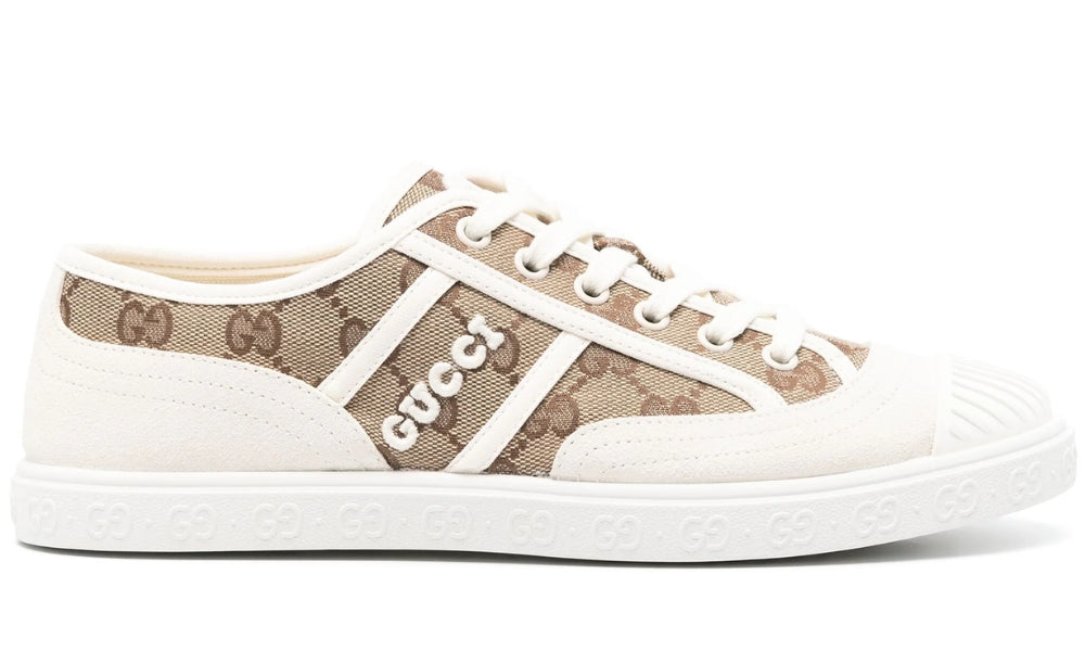 Gucci Supreme canvas sneakers "White/Beige" - ARABIA LUXURY