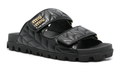 Miu Miu Matelassé Nappa Leather Slides 