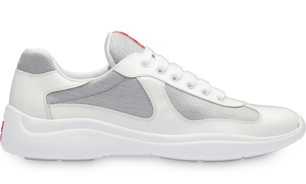 Prada America's Cup low-top sneakers "White /Silver tone" - 