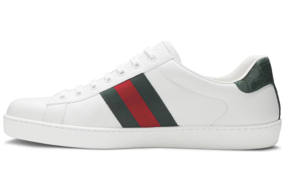 Gucci Ace Leather Sneakers 'White' -