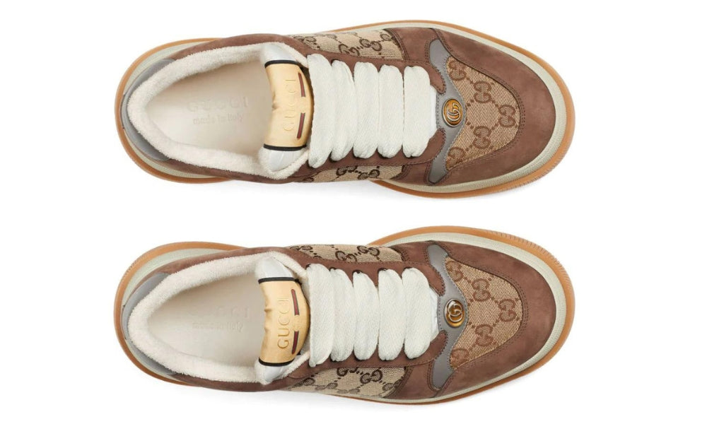 Gucci Screener GG Supreme sneakers 'brown' - ARABIA LUXURT