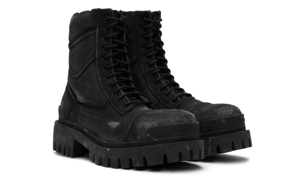Balenciaga Black Strike Boots "Black" - 