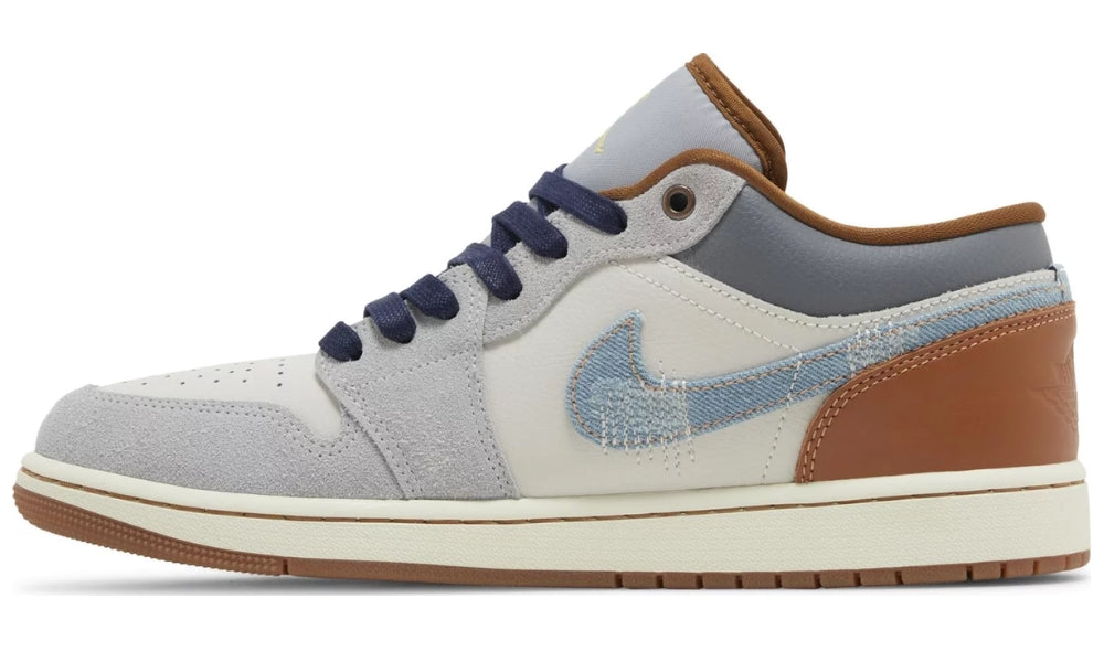 Air Jordan 1 Low SE 'Repaired Denim Swoosh' - ARABIA LUXURY