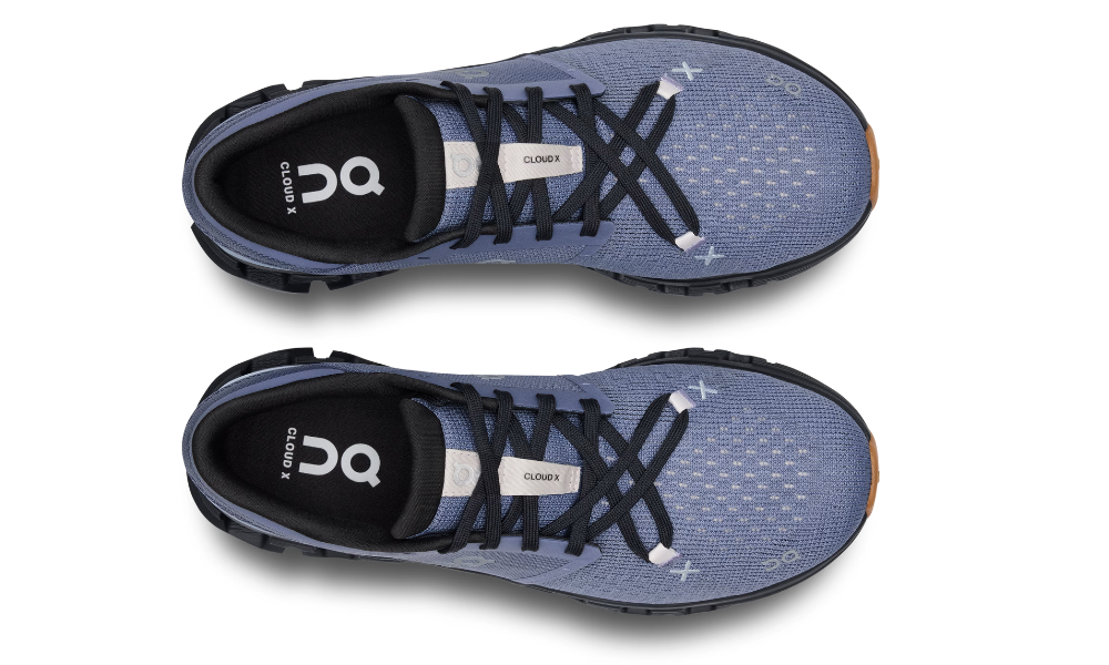 On Cloud X 4 "Feather | Black" - 