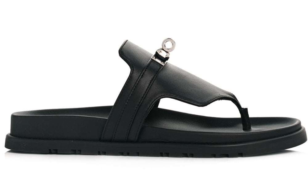 HERMES Empire sandal "Black" - ARABIA LUXURY