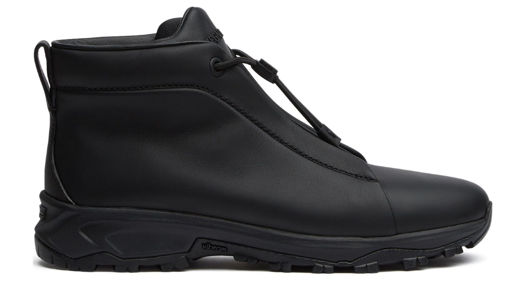 Zegna Triple Stitch Vetta suede "Black" - 