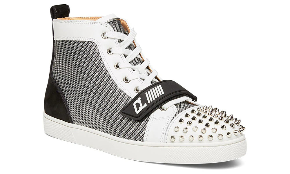 Christian Louboutin High Tops | Lou Spikes Vs Flat Multi - ARABIA LUXURY