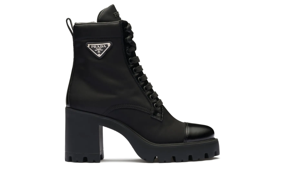 Prada Stiefeletten mit Logo "Black" - 