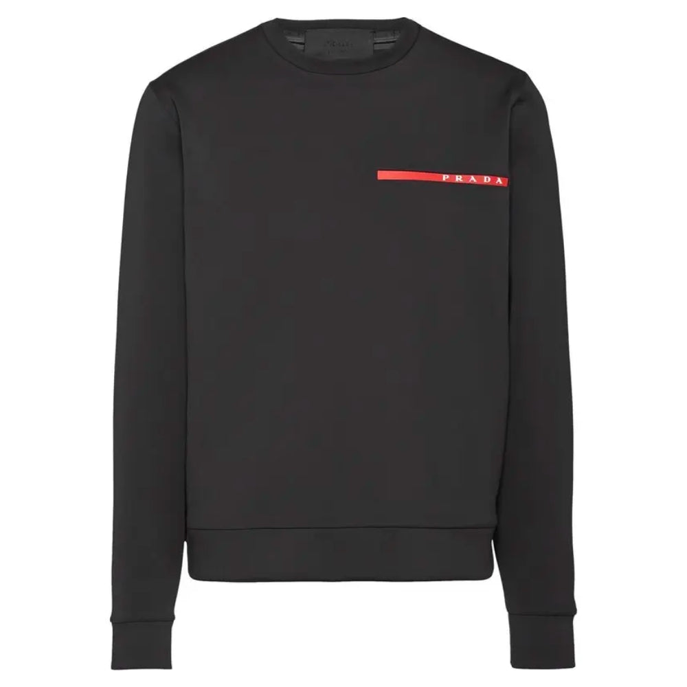 Prada Technical Crew Neck Sweater - Black