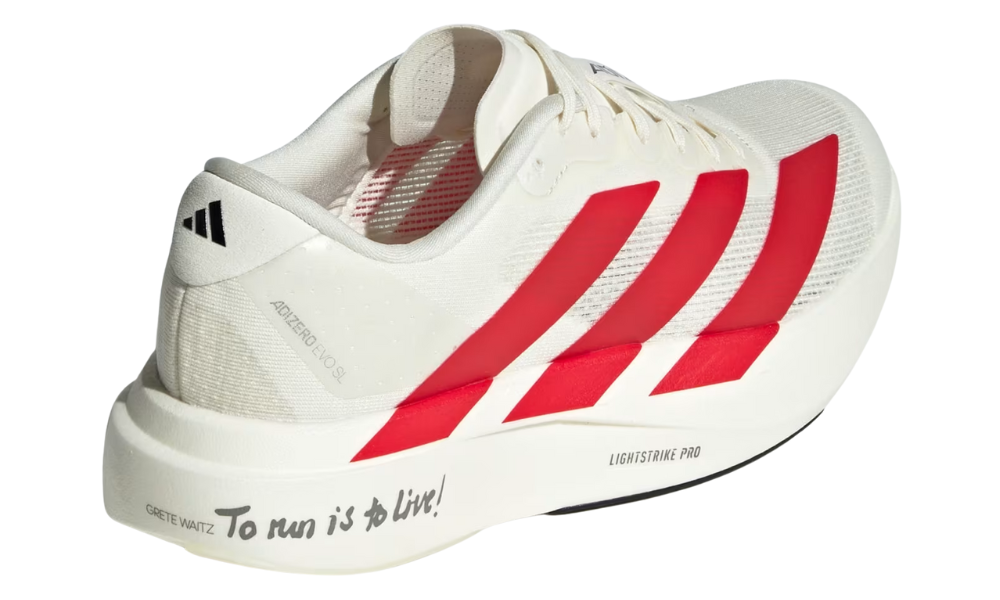 Adidas AdiZero EVO SL "Off White / Better Scarlet / Core Black" - 
