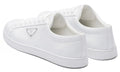 Prada Brushed Leather Sneaker 'White' - ARABIA LUXURY