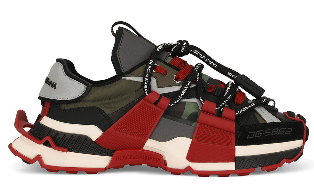 Dolce & Gabbana Space panelled low-top sneakers - ARABIA LUXURY