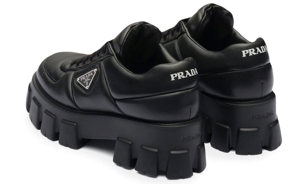 Prada Soft 55mm leather lace-up shoes - ARABIA LUXURY