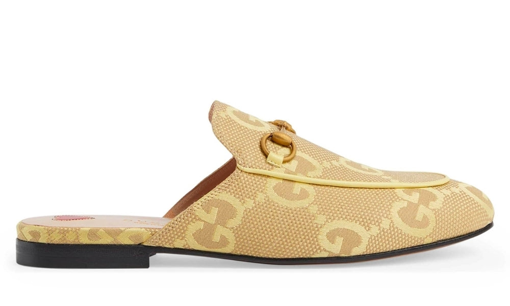 Gucci Jumbo GG Princetown Slipper 'Yellow' - ARABIA LUXURY