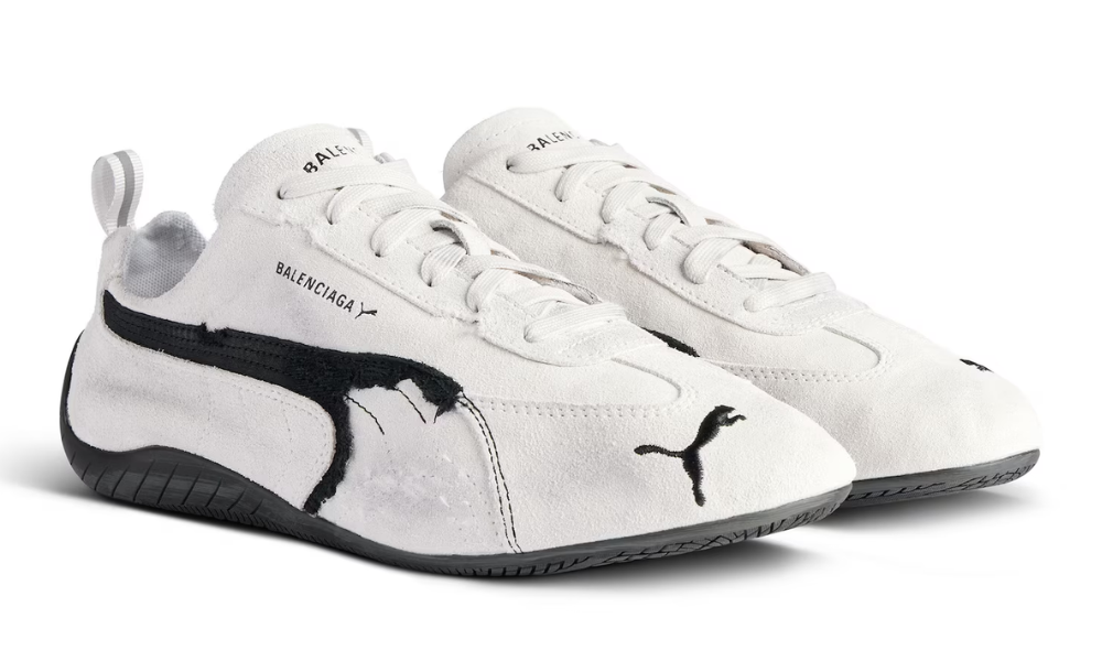 Balenciaga x Puma Speedcat Suede 'White Black' -