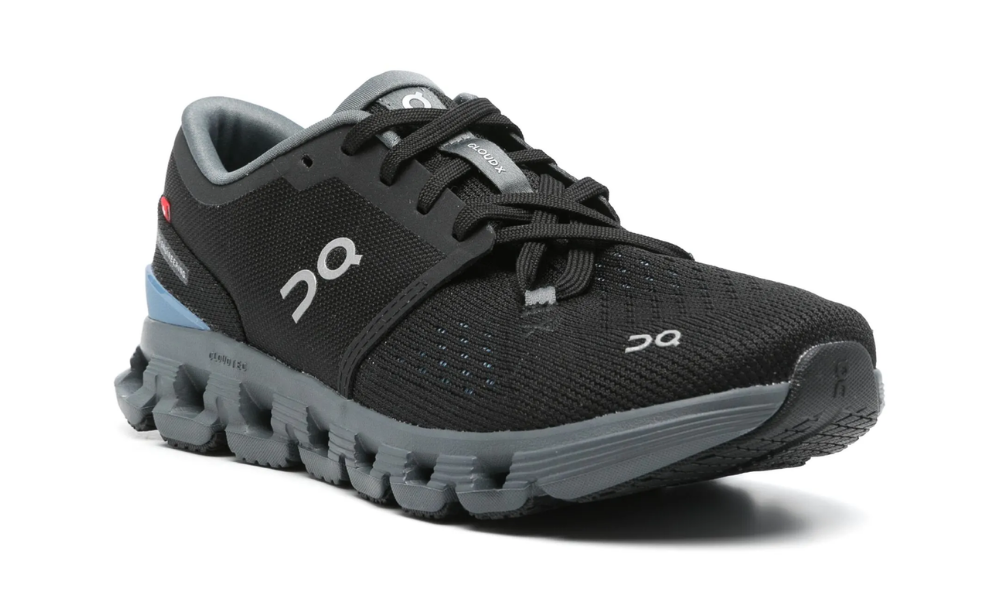 On Cloud X 4 "Black | Chambray" - 