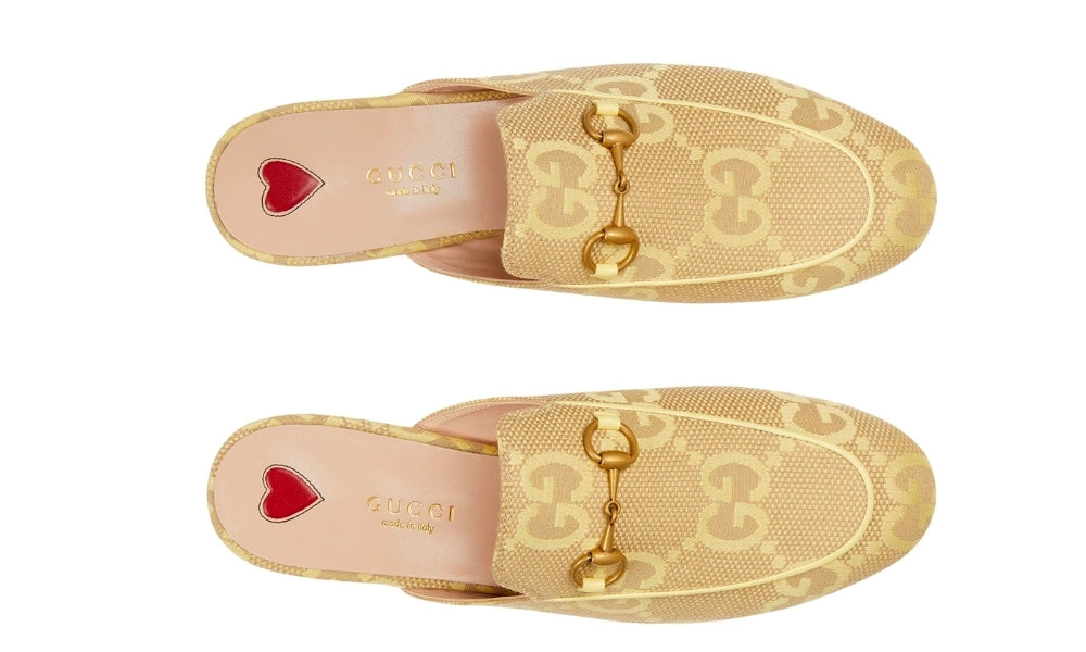 Gucci Jumbo GG Princetown Slipper 'Yellow' - ARABIA LUXURY