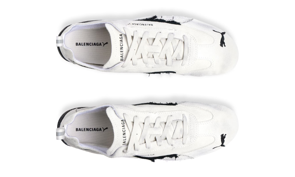 Balenciaga x Puma Speedcat Suede 'White Black' -