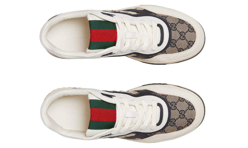 Gucci Re-Web Sneaker 'Beige And Blue' -
