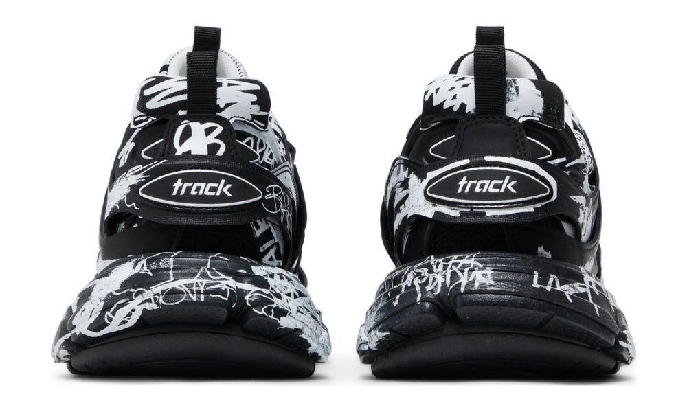 Balenciaga Track Sneaker 'Graffiti - Black White' - ARABIA LUXURY