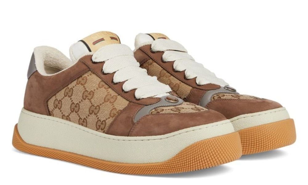 Gucci Screener GG Supreme sneakers 'brown' - ARABIA LUXURT