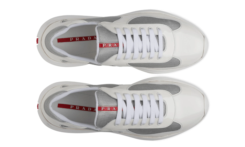 Prada America's Cup low-top sneakers "White /Silver tone" - 